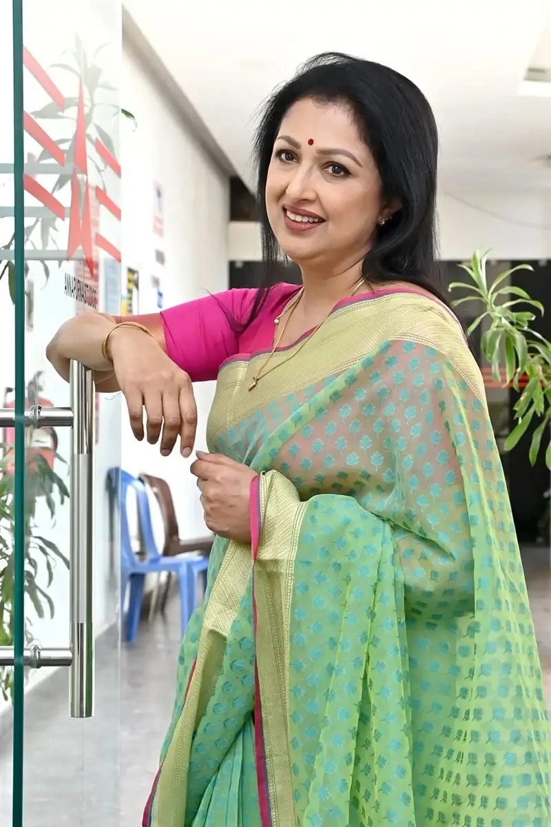 Indian Actress Gautami Tadimalla at Anni Manchi Sakunamule Movie Interview